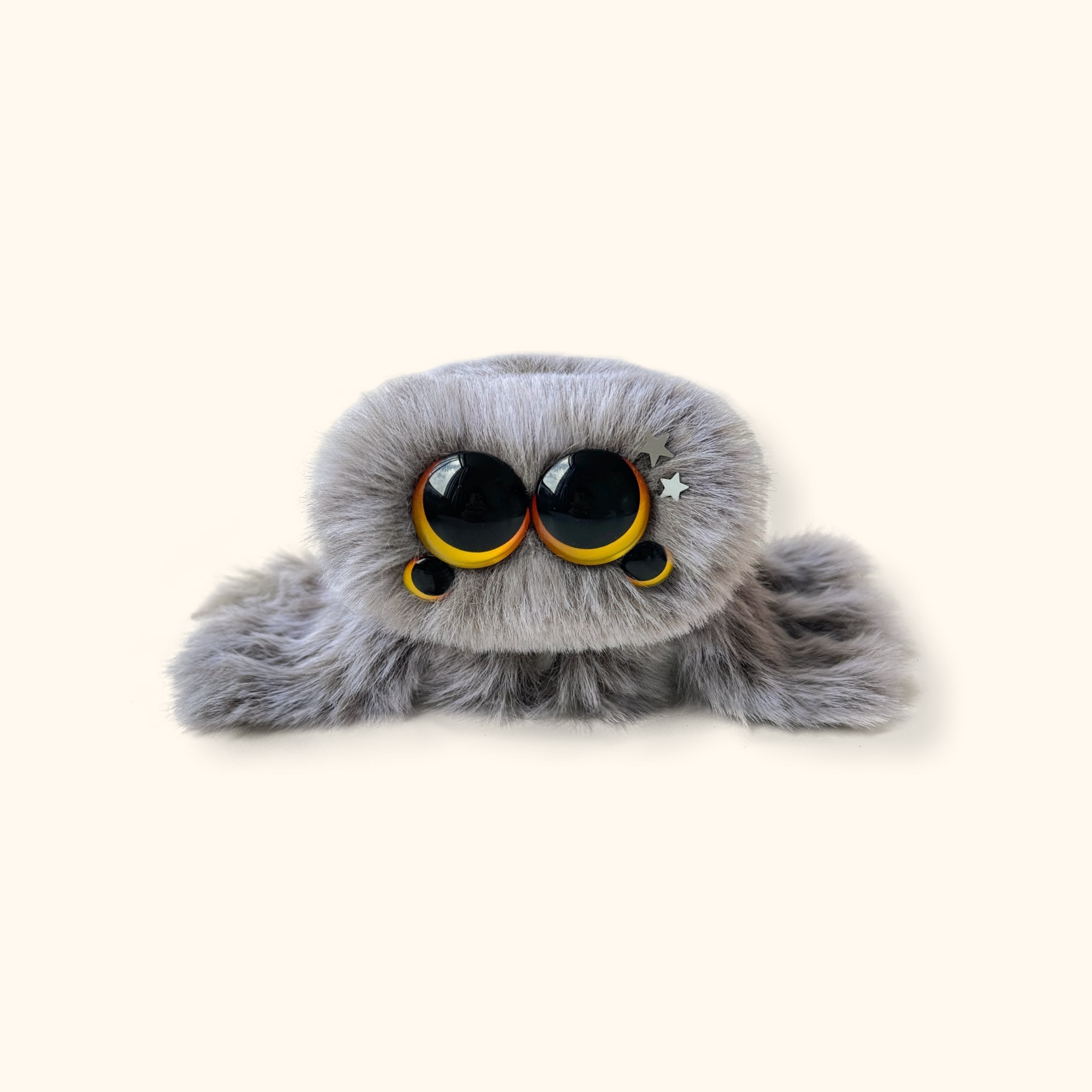 LuLuFun Studio Snowball Spider Plush Toy – Soft Cute Stuffed Animal
