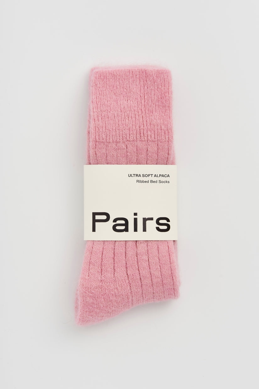 Alpaca Ultra Soft Ribbed Bed Socks