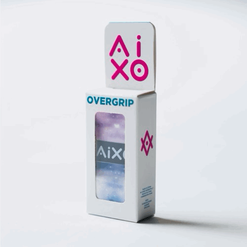 Aixo Duplo Tacky Overgrip - Black Moisture-Wicking Racket Grip Tape