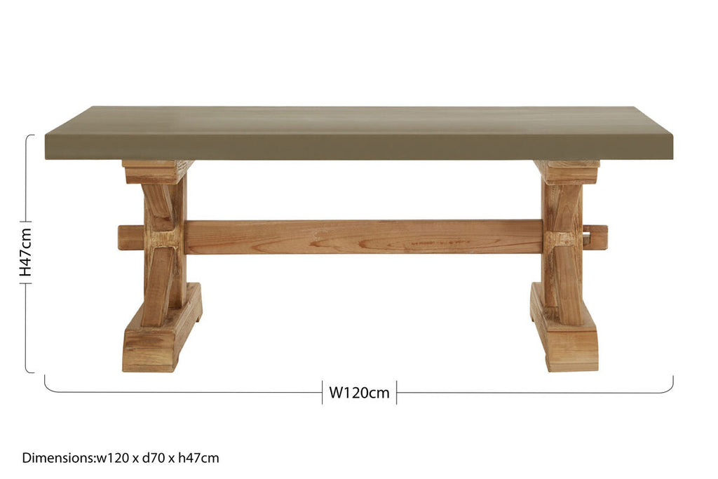 Orsina Pompeii Wooden Coffee Table – Modern Living Room Furniture