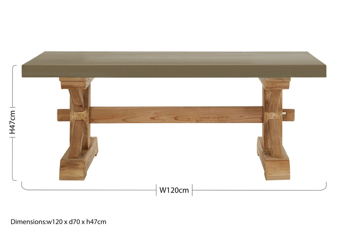 Orsina Pompeii Wooden Coffee Table – Modern Living Room Furniture