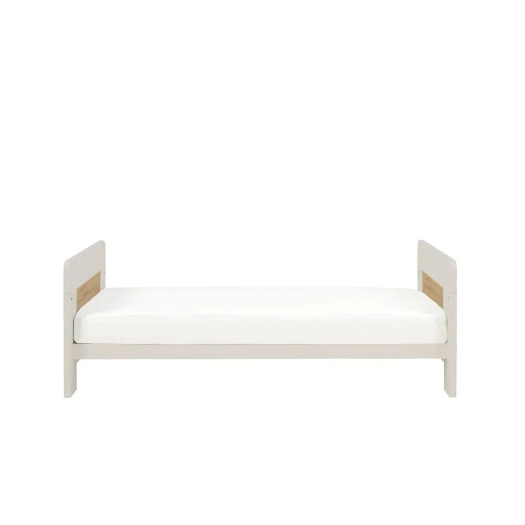 Tutti Bambini Alba Mini Cot Bed - White Sand / Distressed Oak
