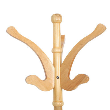 Orsina Kennedy Wooden Coat Stand – Natural Finish Scandi Hallway Rack