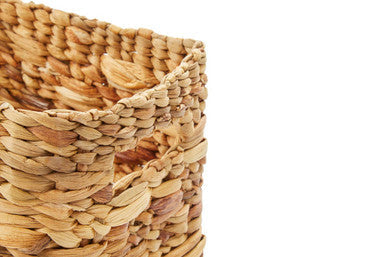 Orsina Lidi Set of 3 Natural Water Hyacinth Woven Storage Baskets