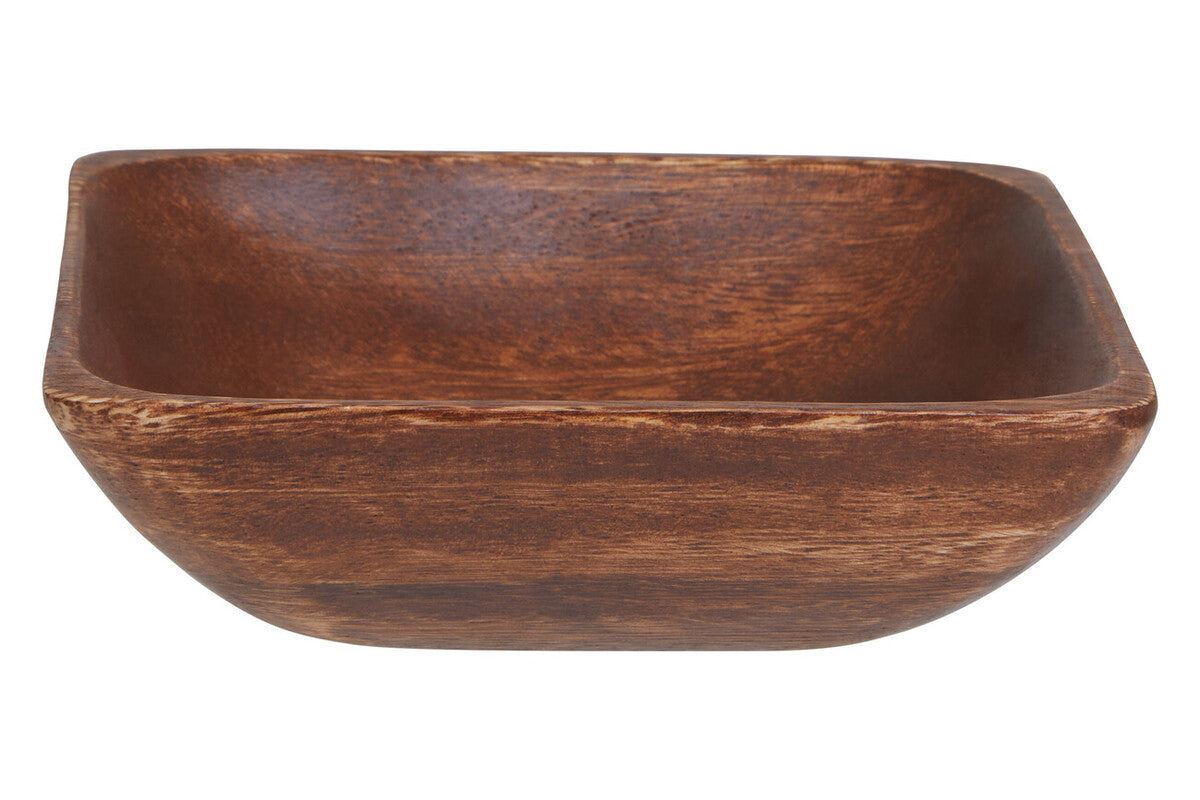 Orsina Kora Acacia Wood Small Square Serving Bowl – Handcrafted Snack Bowl