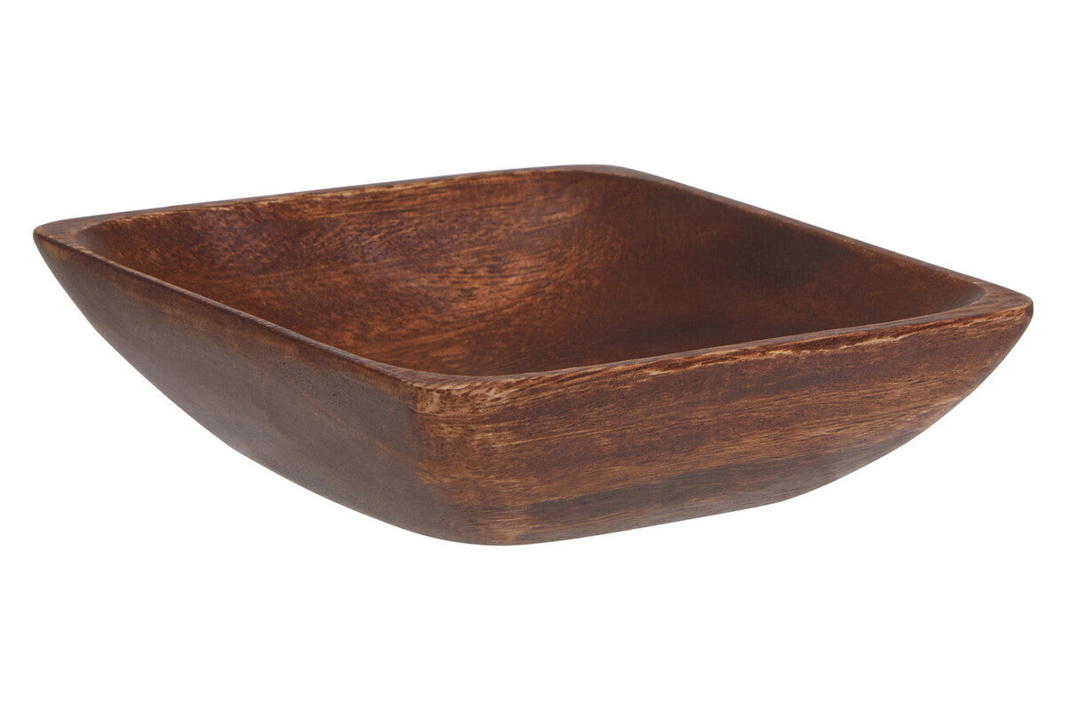 Orsina Kora Acacia Wood Small Square Serving Bowl – Handcrafted Snack Bowl