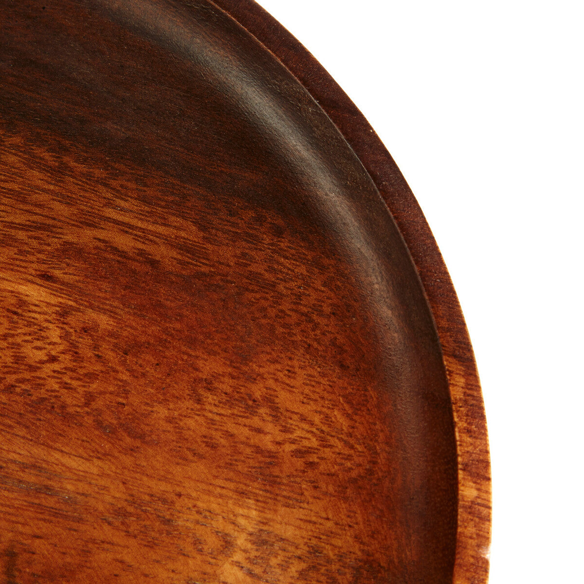 Orsina Kora Round Acacia Wood Plate – Modern Minimalist Serving Platter