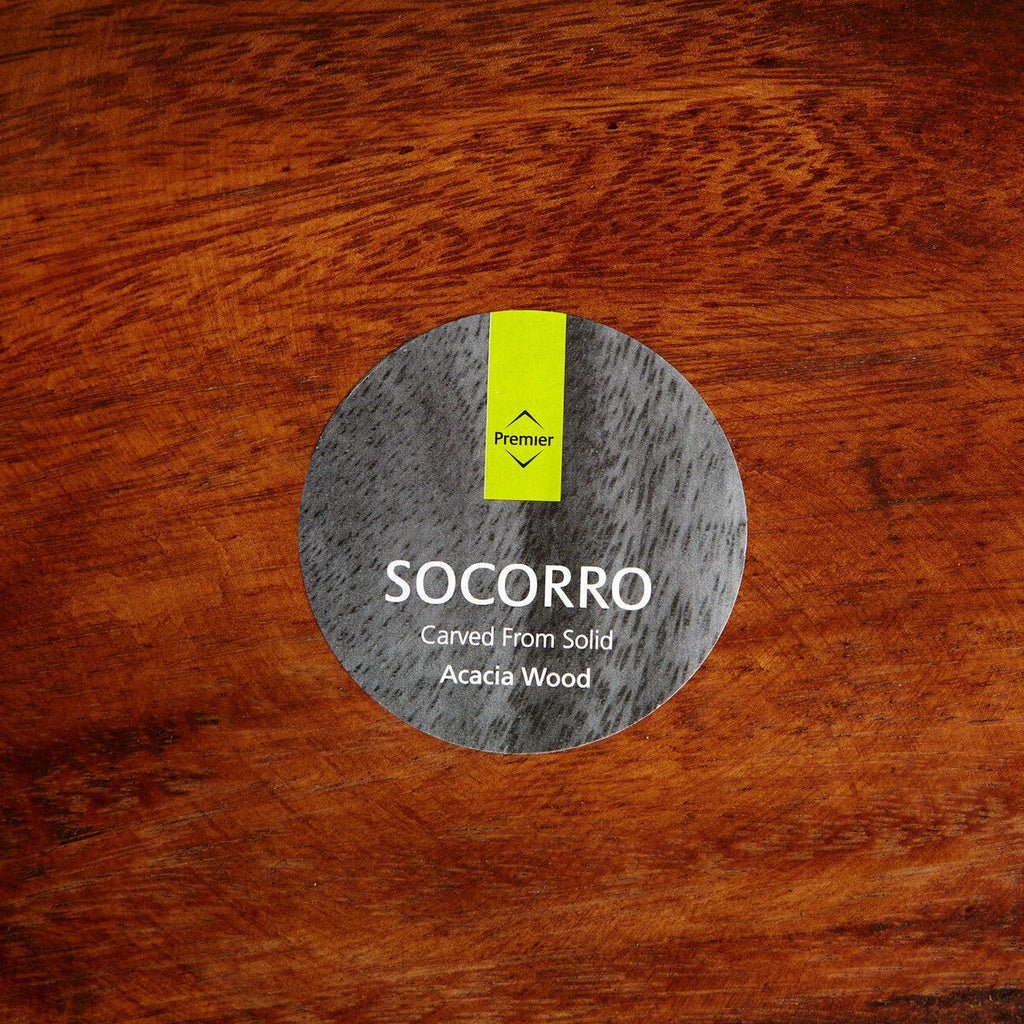 Orsina Kora Round Acacia Wood Plate – Modern Minimalist Serving Platter