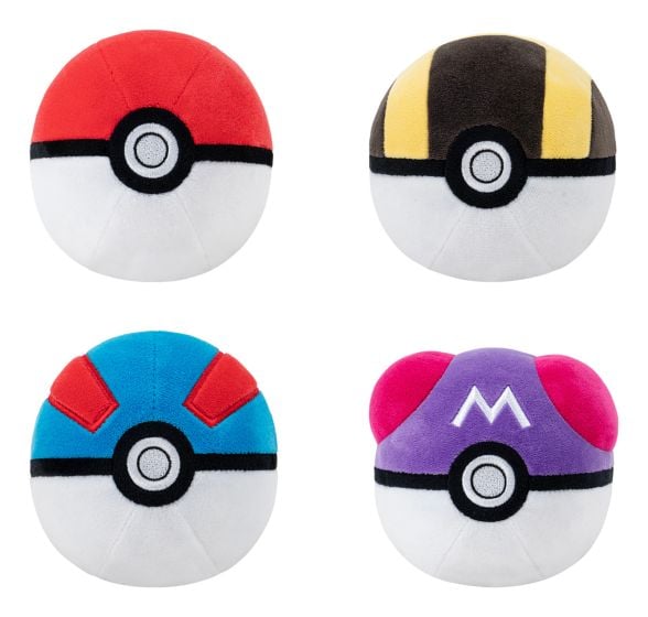 Pokémon Poké Ball 4-Inch Super Soft Plush Toy by Jazwares – Snaps