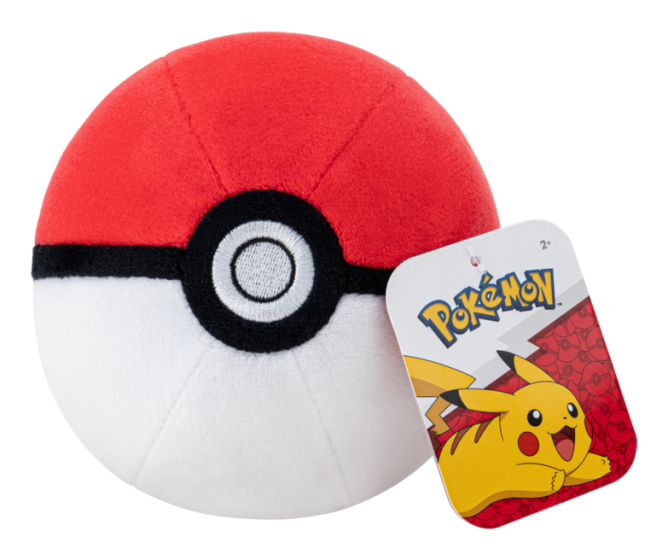 Pokémon Poké Ball 4-Inch Super Soft Plush Toy by Jazwares – Snaps