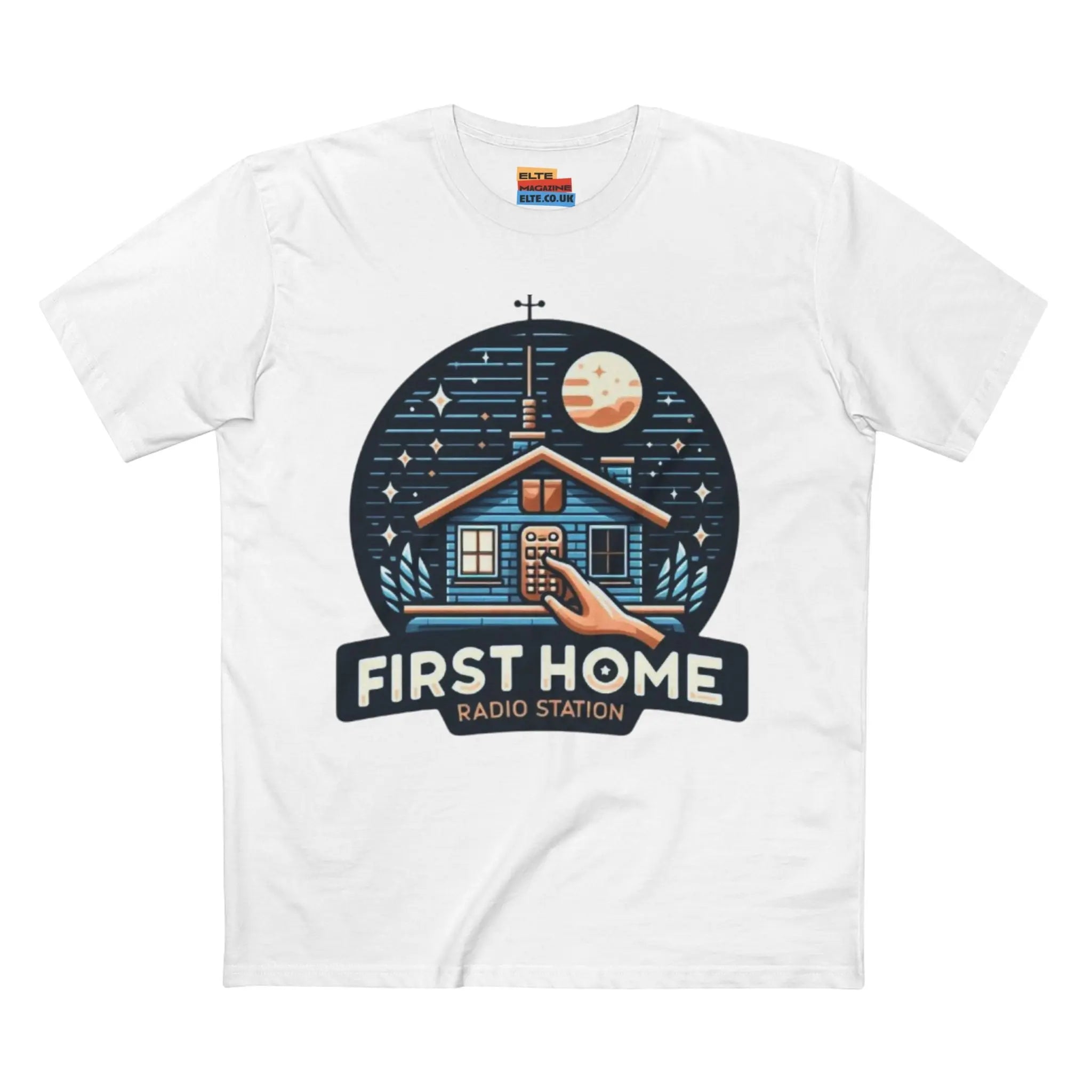 First Home Radio Station Graphic Tee - Celebrate Unity and Nostalgia