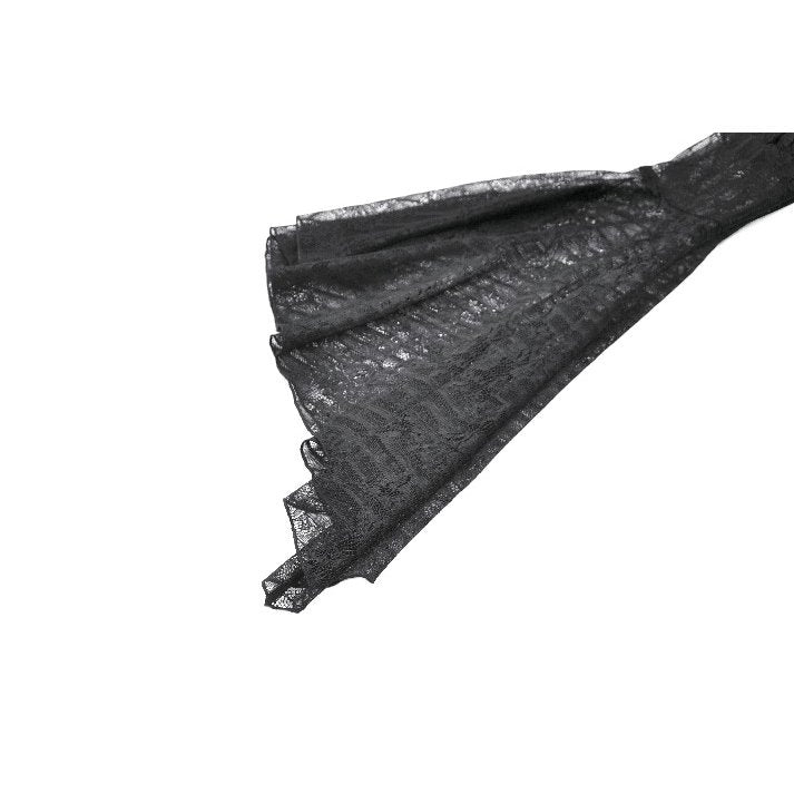 Dark in Love Elara Gothic Black Lace Shoulder Cape – Victorian Style