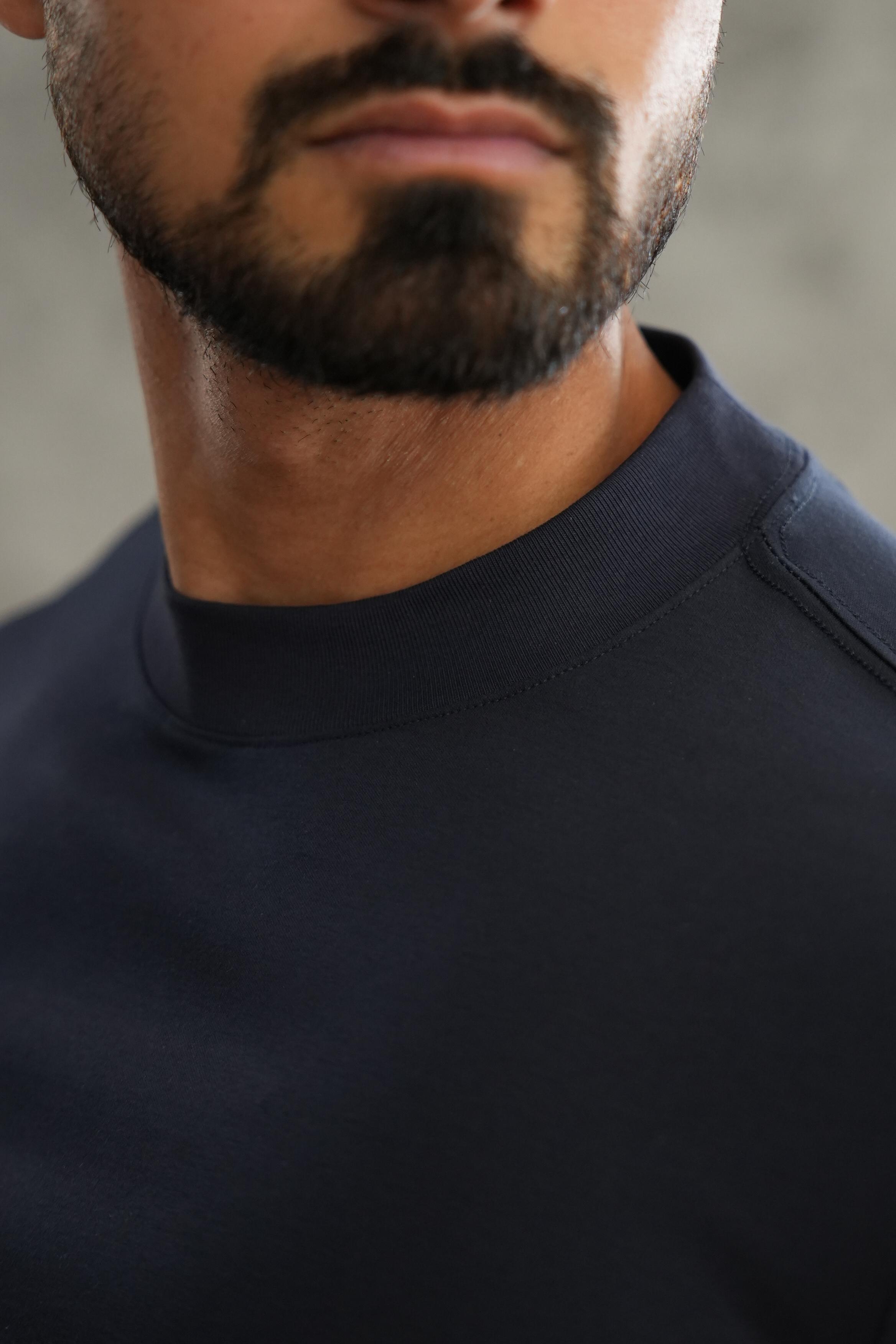 Forbes Luxury Menswear Navy Slim Fit T-Shirt | Premium Cotton Tee