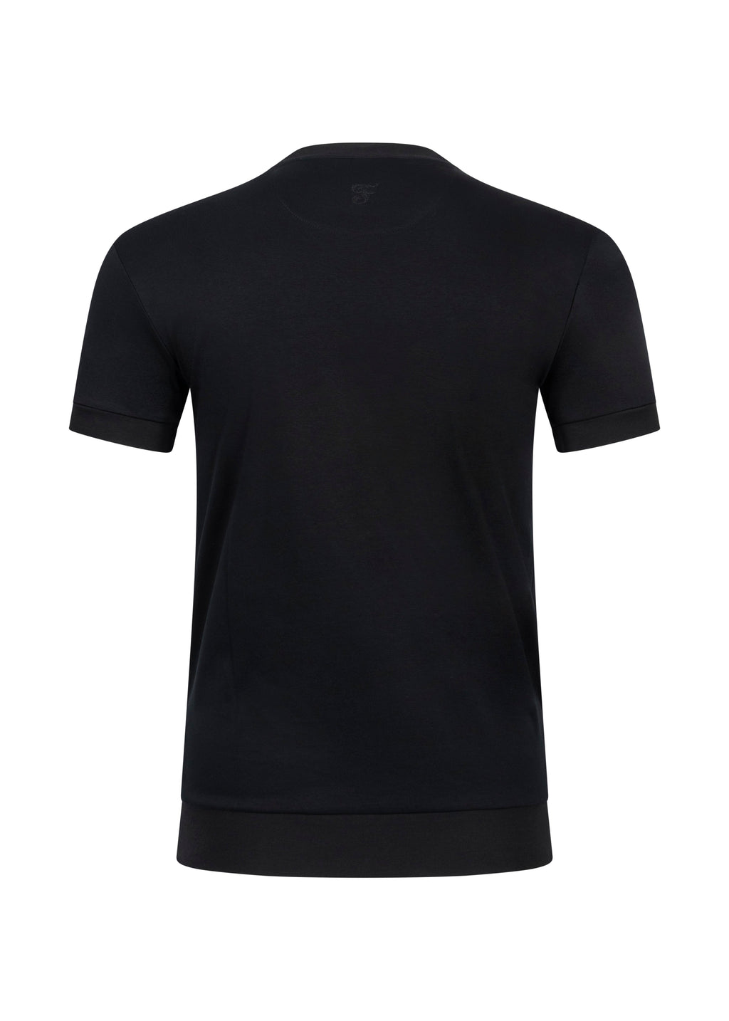 Forbes Luxury Menswear – Slim Fit Black Cotton T-Shirt for Men