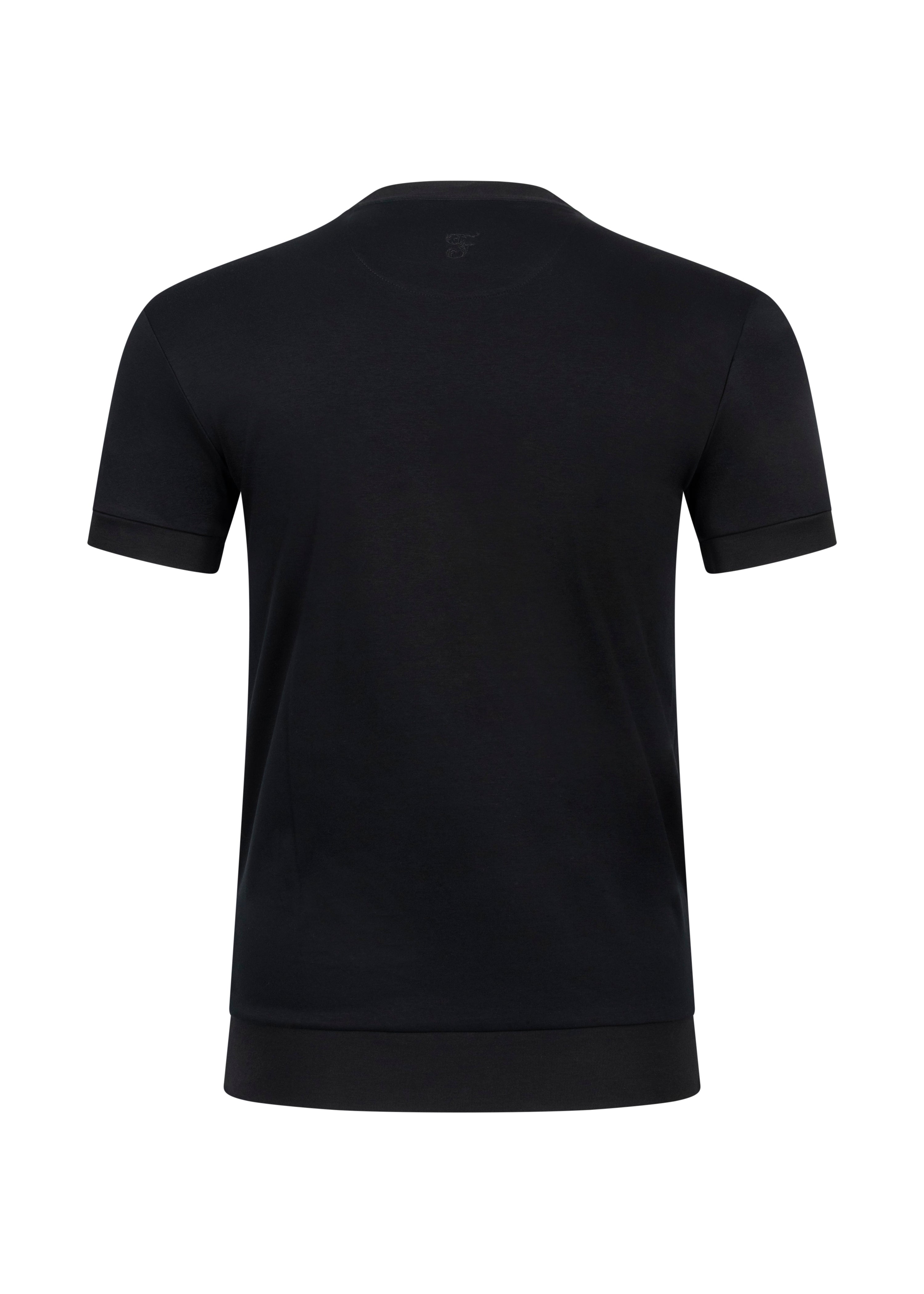 Forbes Luxury Menswear – Slim Fit Black Cotton T-Shirt for Men