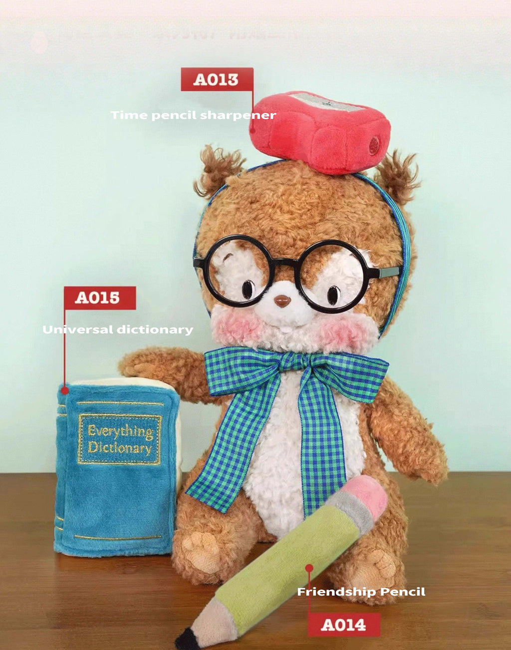 LuLuFun Studio Bobotta Squirrel Plush Toy – 25cm Stuffed Animal Gift Set