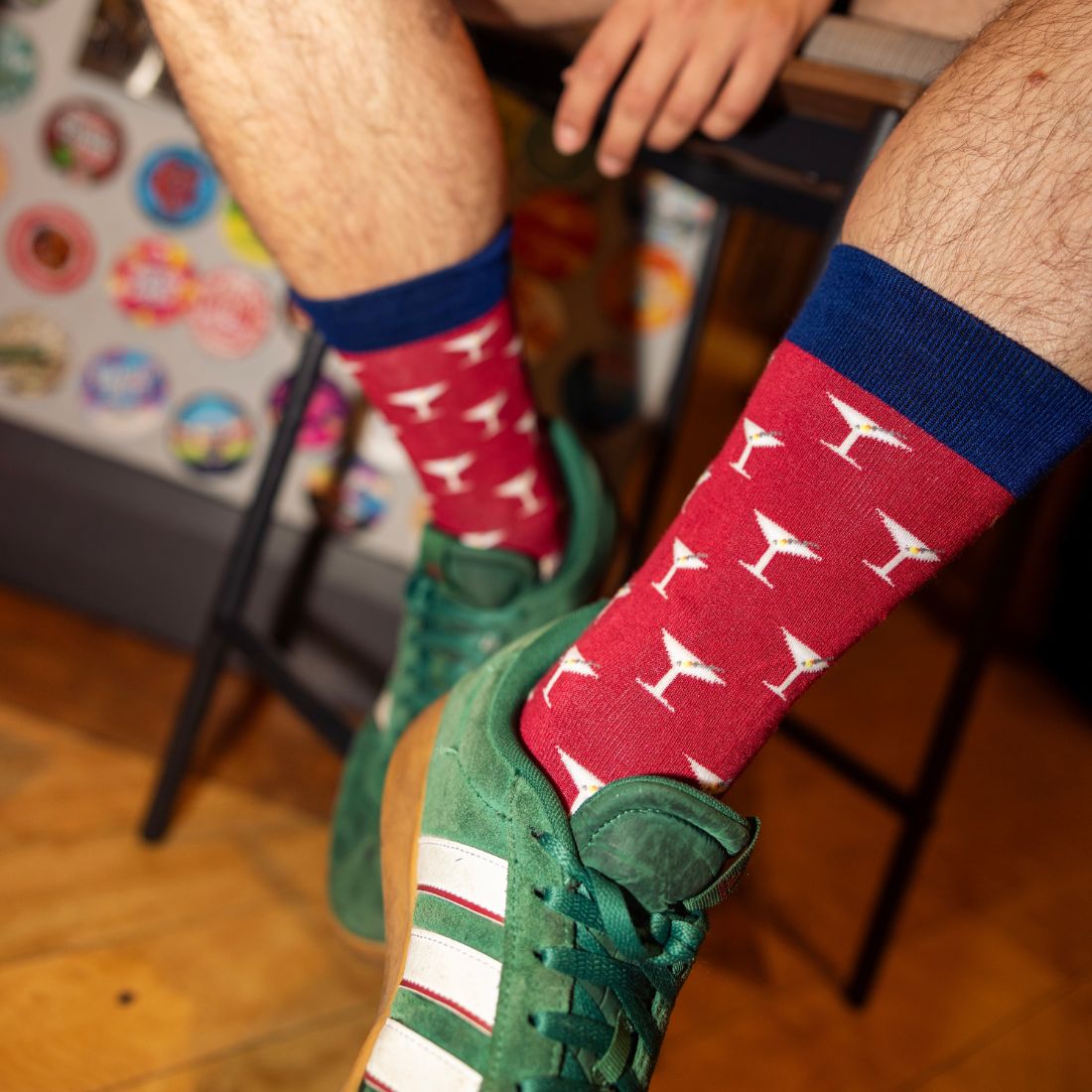 Swole Panda Martini Bamboo Socks – Sustainable Novelty Cocktail Socks