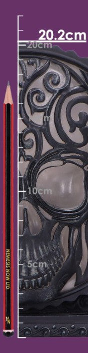 Nemesis Now Death’s Embrace Gothic Skull Lamp – Ornate Polyresin 20.2cm