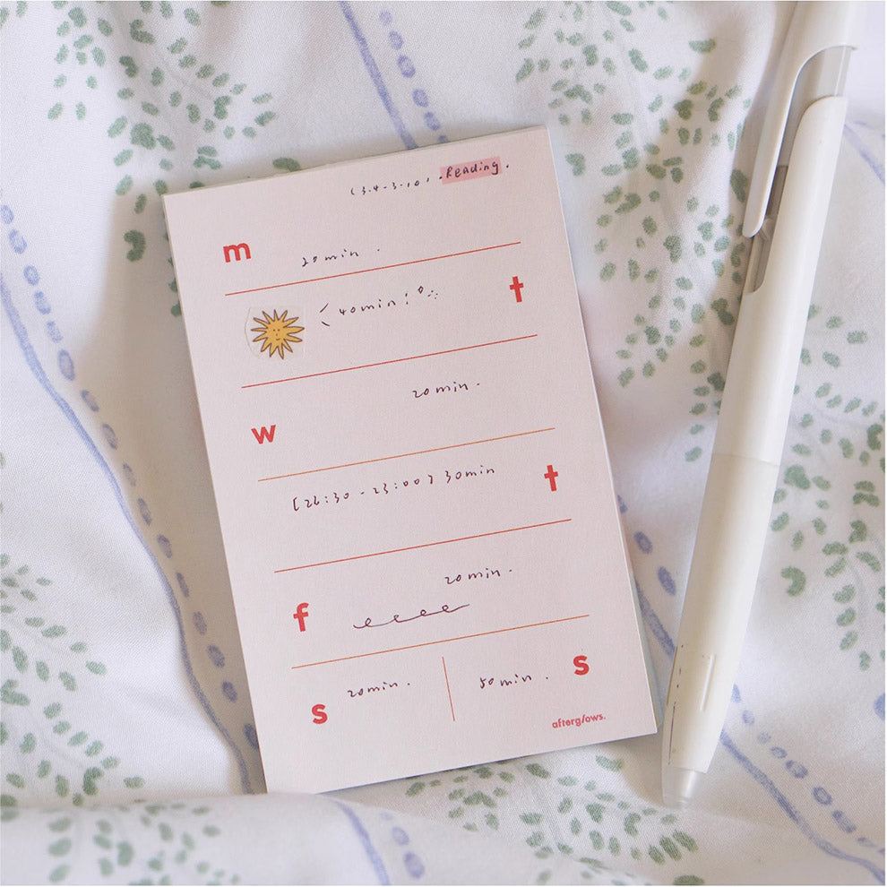 LuLuFun Studio Weekly Plan Memo Note Pad - 60 Sheets Stationery