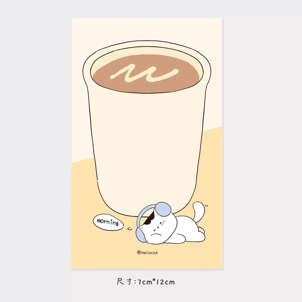 LuLuFun Studio Bread Cat Memo Note Pad – 50 Sheets Cute Stationery