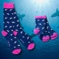 Swole Panda Shark Matching Bamboo Socks – Sustainable Novelty Socks