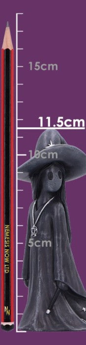 Nemesis Now Little Souls Sparkle Witch Figurine with Frog – 11.5cm