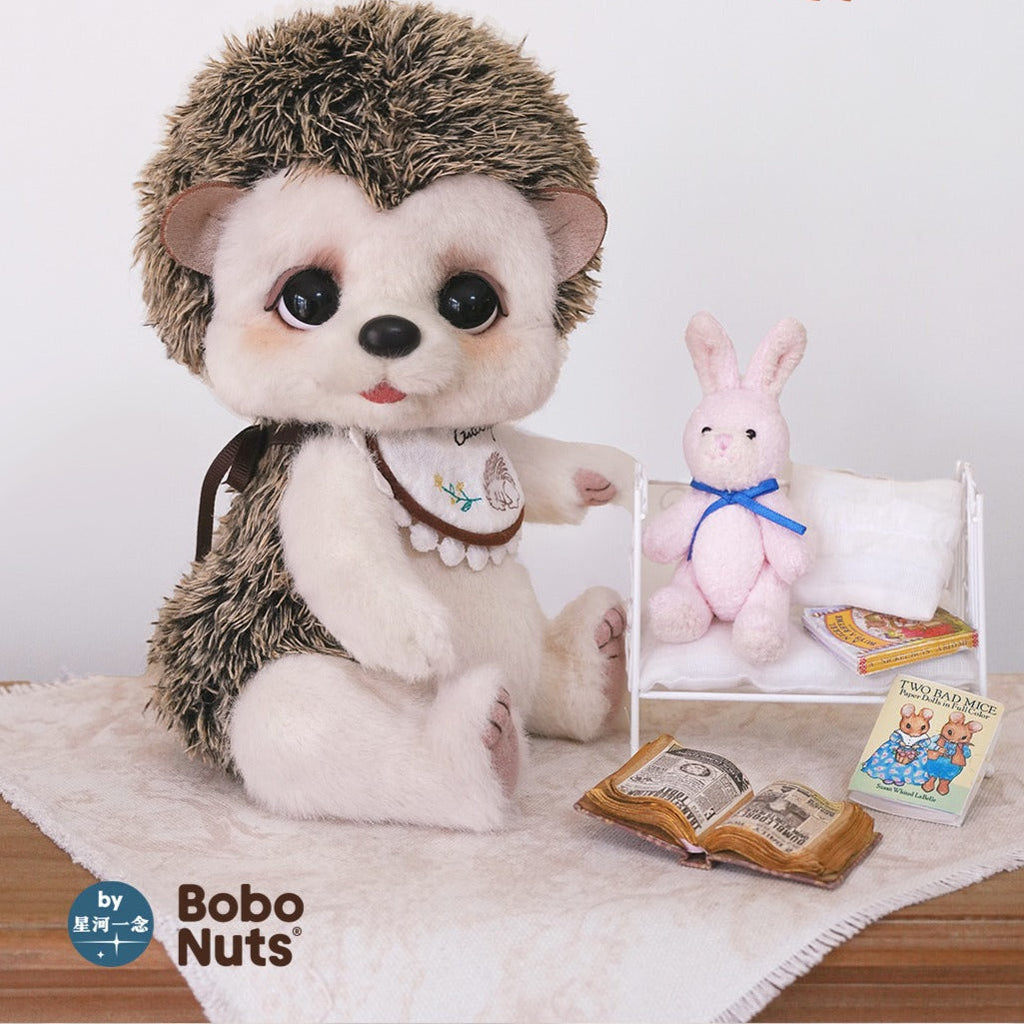 LuLuFun Studio Motty Hedgehog Plush Toy – Handmade Soft Boucle Stuffed Animal