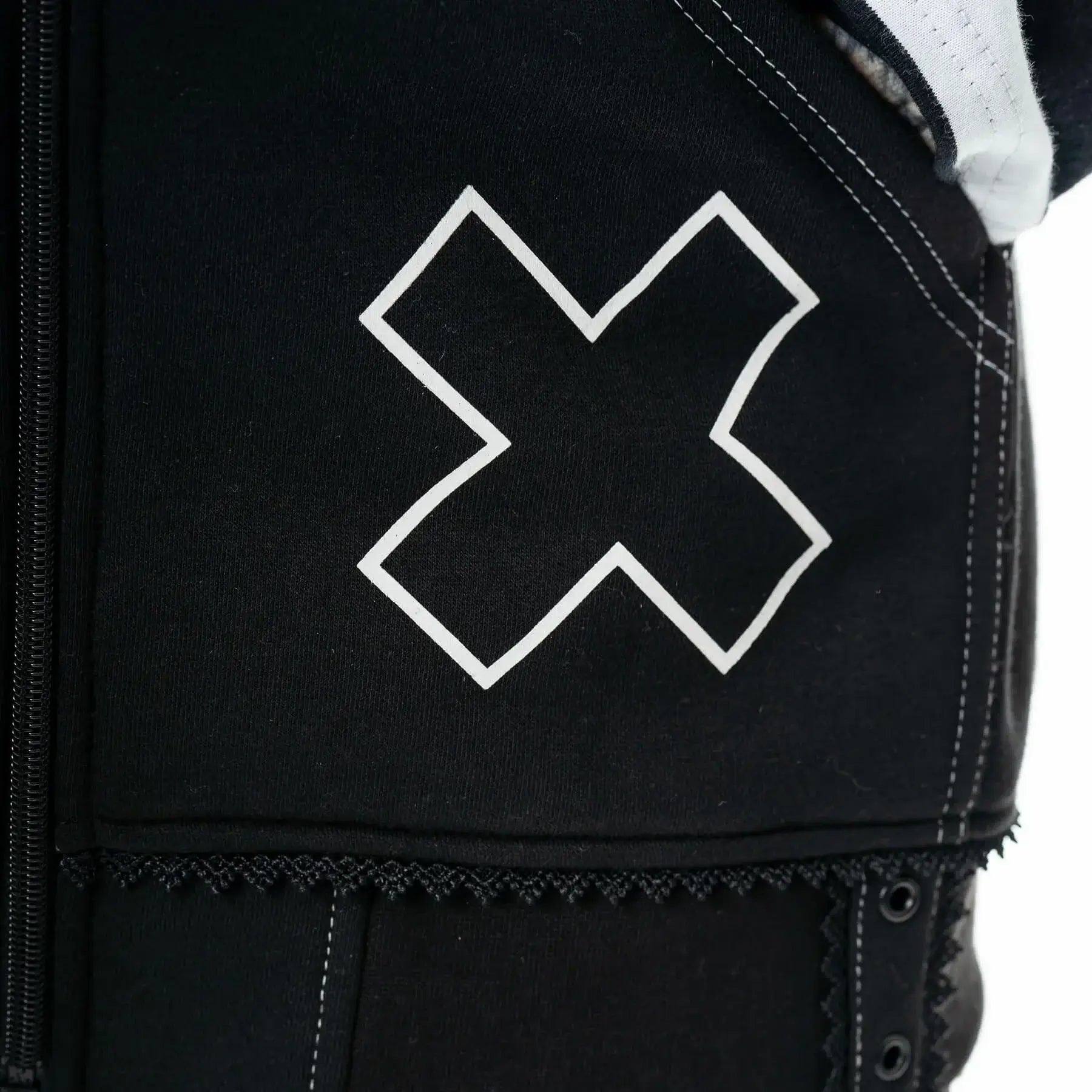 Cupcake Cult Hypno Bunny Hood – Black & White Cotton Blend Hooded Scarf