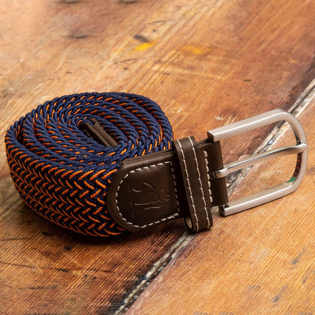 Swole Panda Orange Fine Weave Woven Belt – Recycled Elasticated Unisex