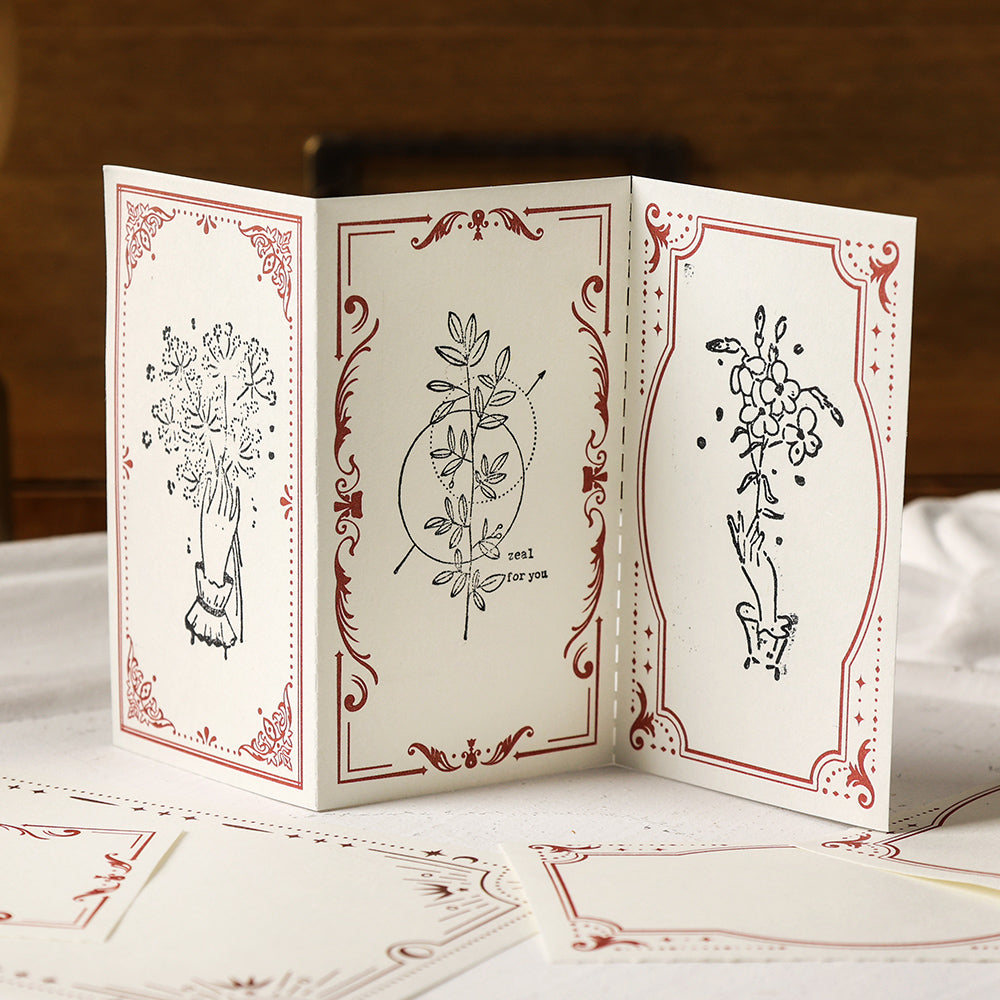 LuLuFun Studio Vintage Style Notepad – 50 Sheets Retro Journaling Paper
