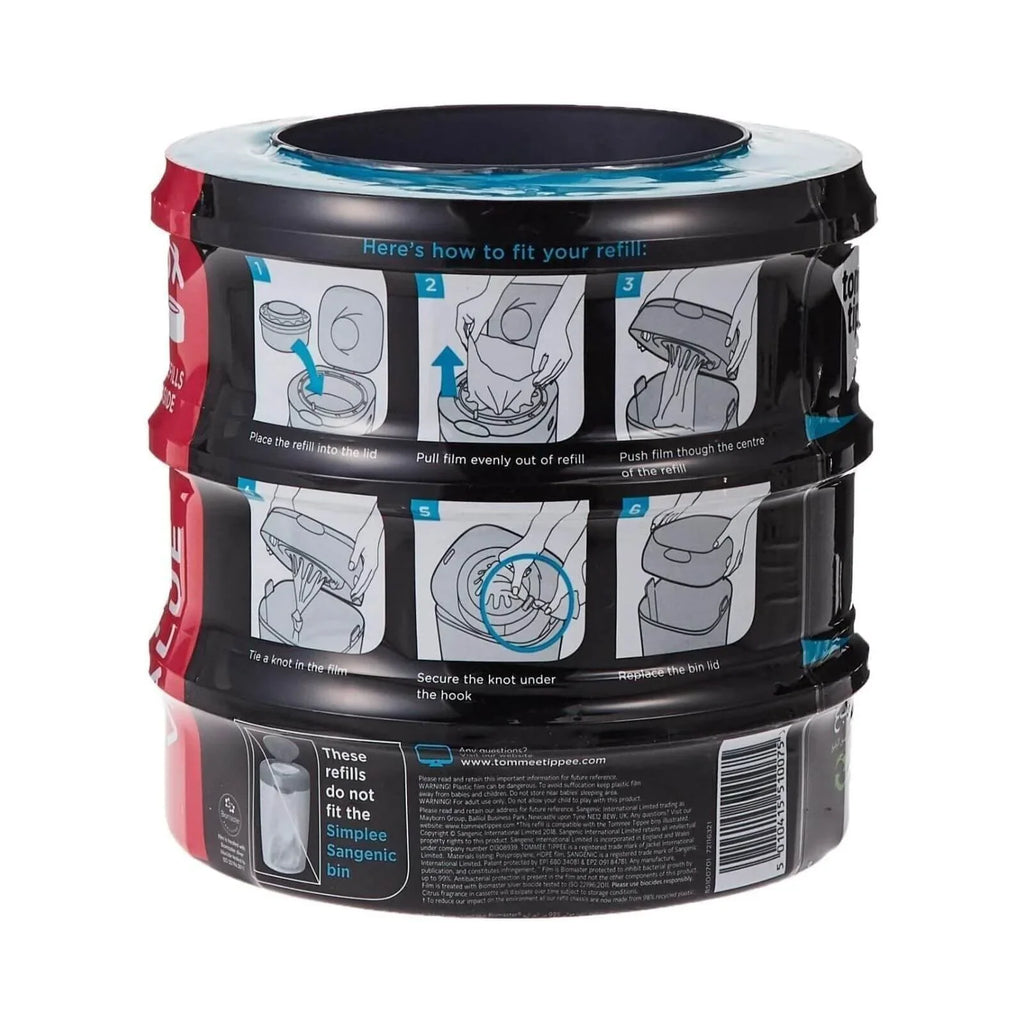 Tommee Tippee Sangenic Twist and Click Cassettes 3 pcs