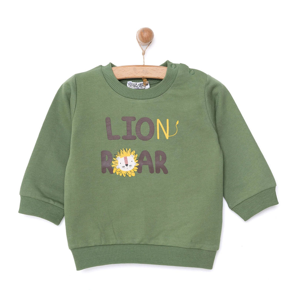 HelloBaby Basic Sweatshirt - Dark Green