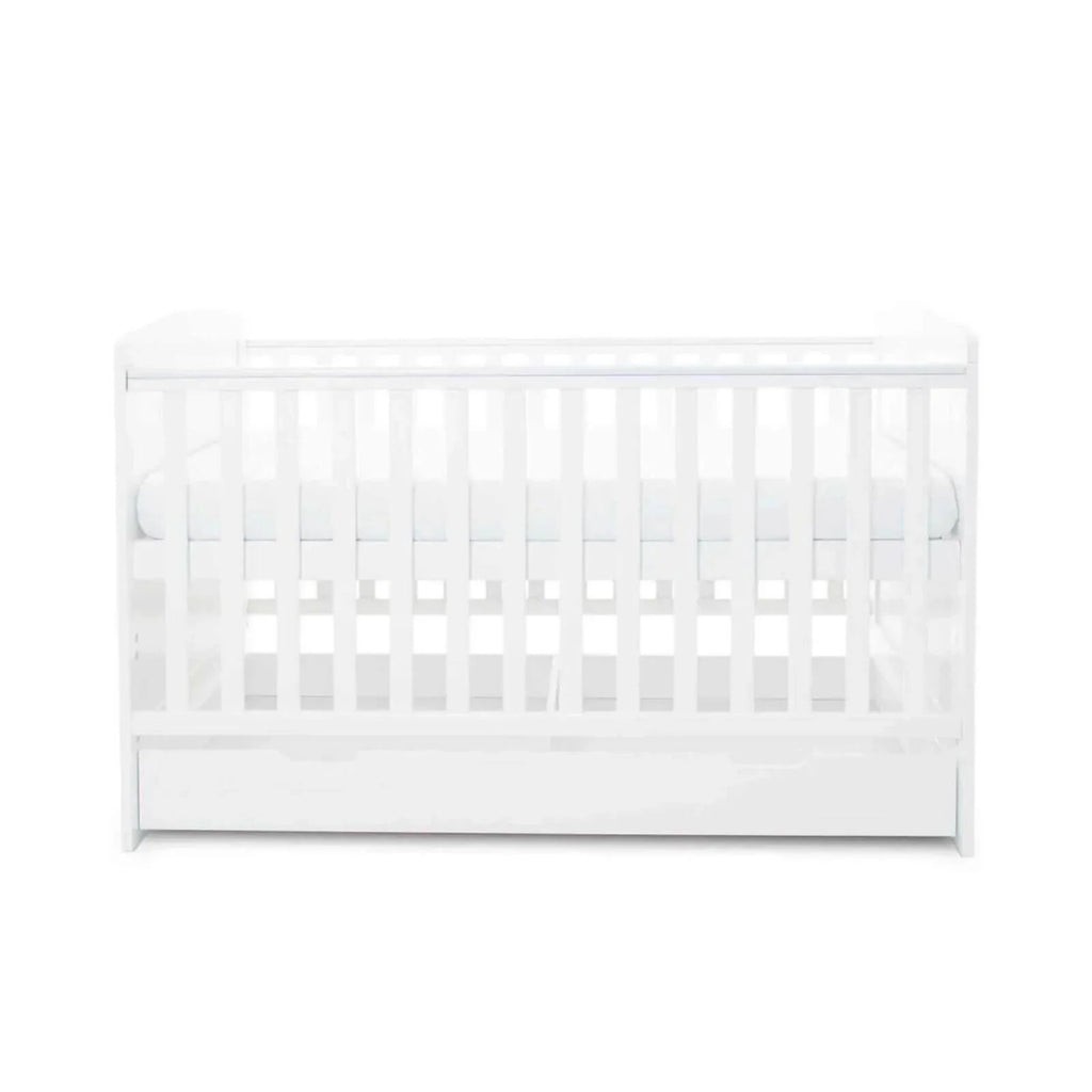 Ickle Bubba Coleby Classic Cot Bed & Under Drawer White - Without Mattress