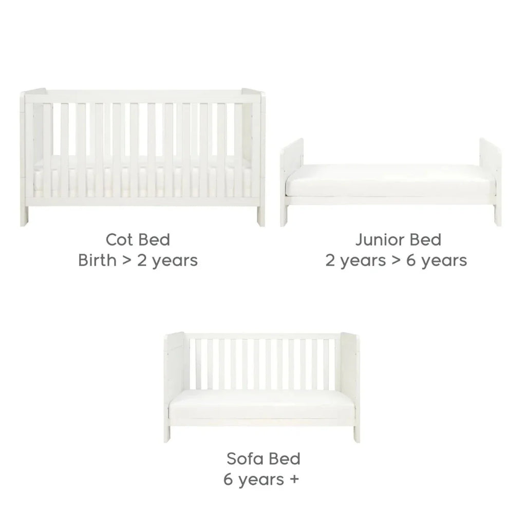 Tutti Bambini Alba Mini Cot Bed - Essentials White