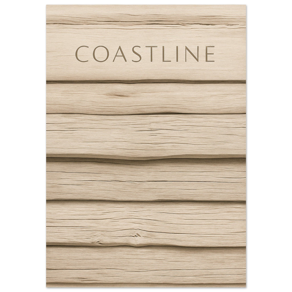 Minimalist Driftwood Beach Poster | Coastal Decor | Stunning Art Print