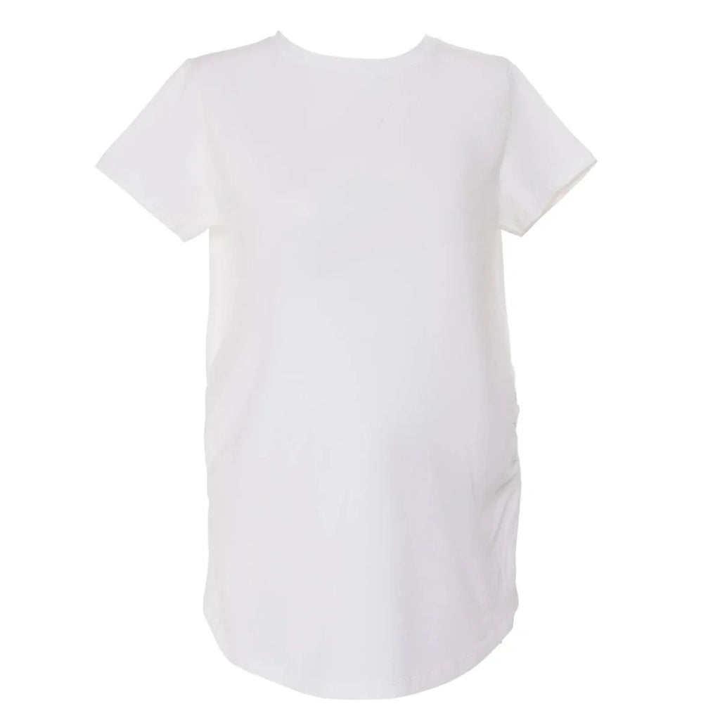 baby mom Mom Maternity Tshirt - White