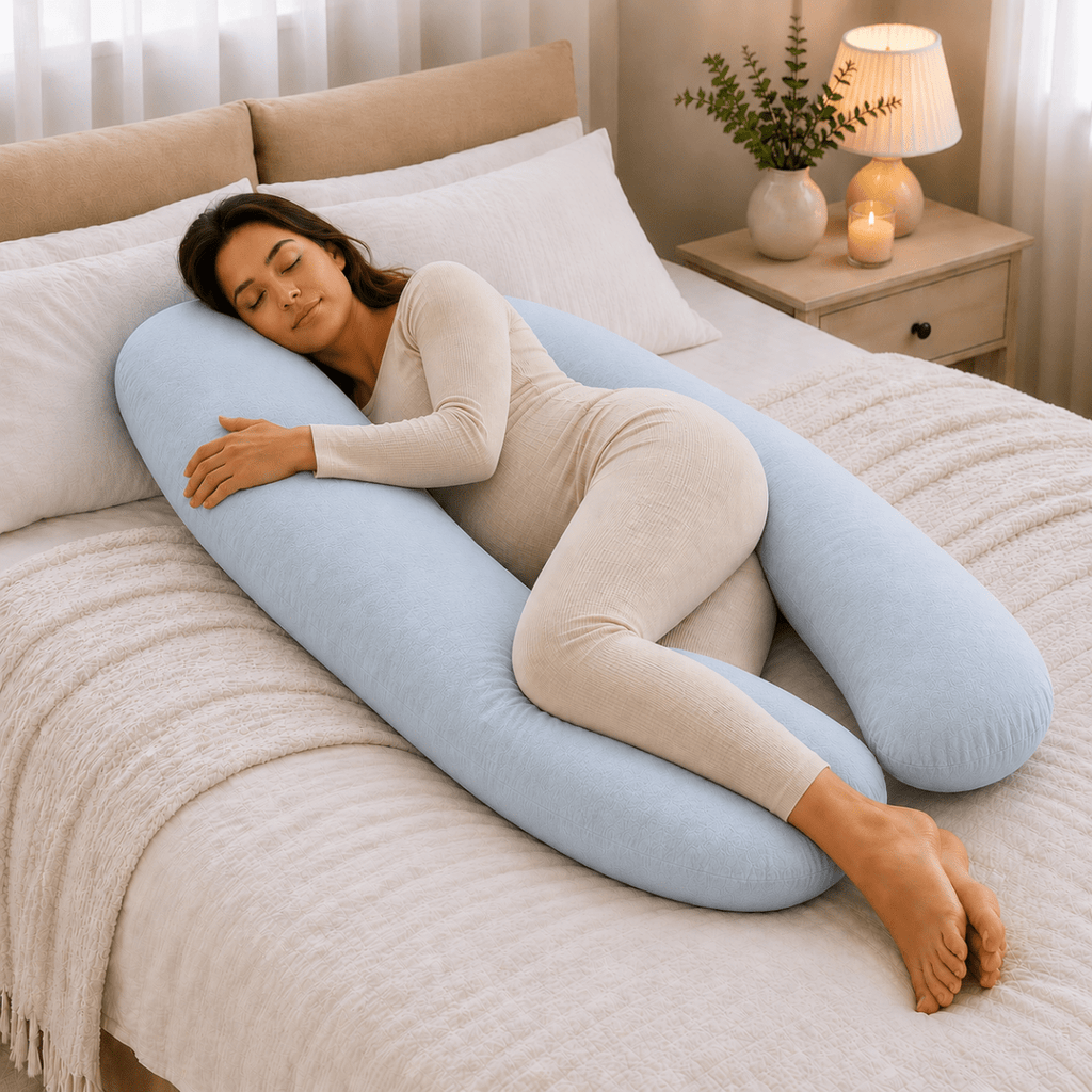 For Your Little One 12 Ft Maternity Pillow | Full Body Pregnancy Support