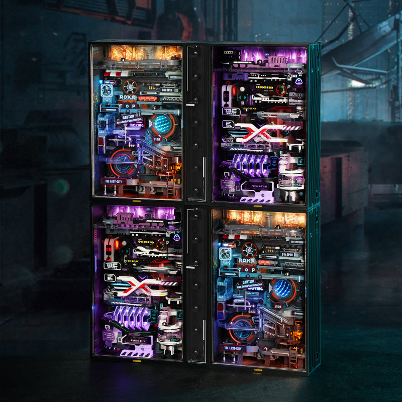 Snaps The Last City Cyberpunk Marble Run DIY Miniature Building Kit