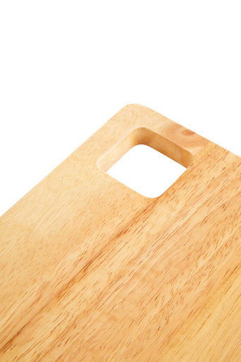 Orsina Rubberwood Cheese Board and Knife Set – Charcuterie Serving Platter