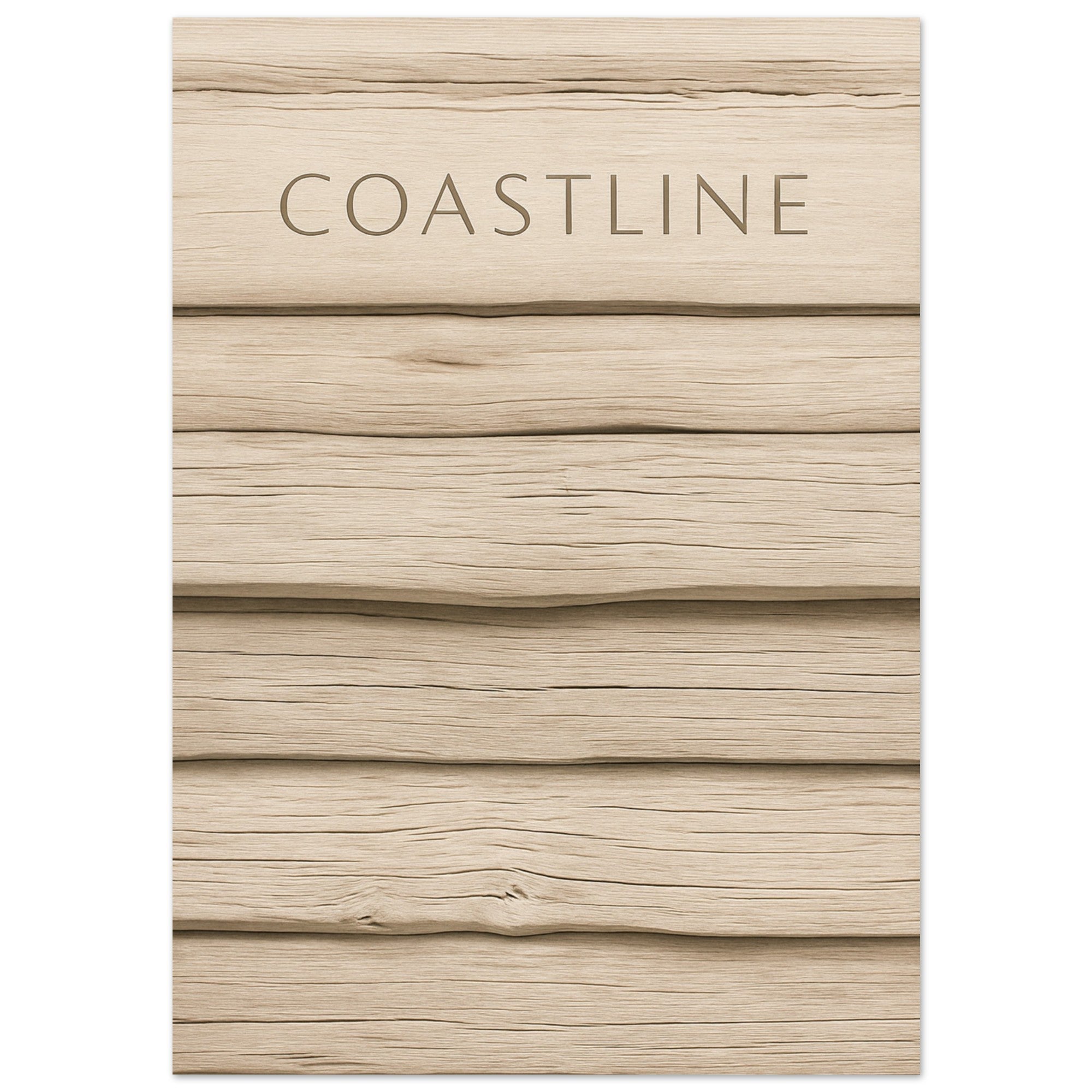 Minimalist Driftwood Beach Poster | Coastal Decor | Stunning Art Print