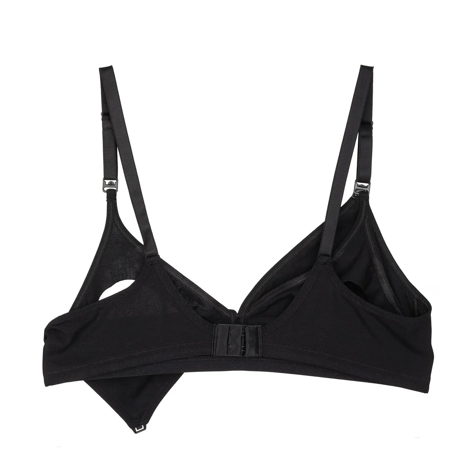 baby mom Non Padded Nursing Bra - Black
