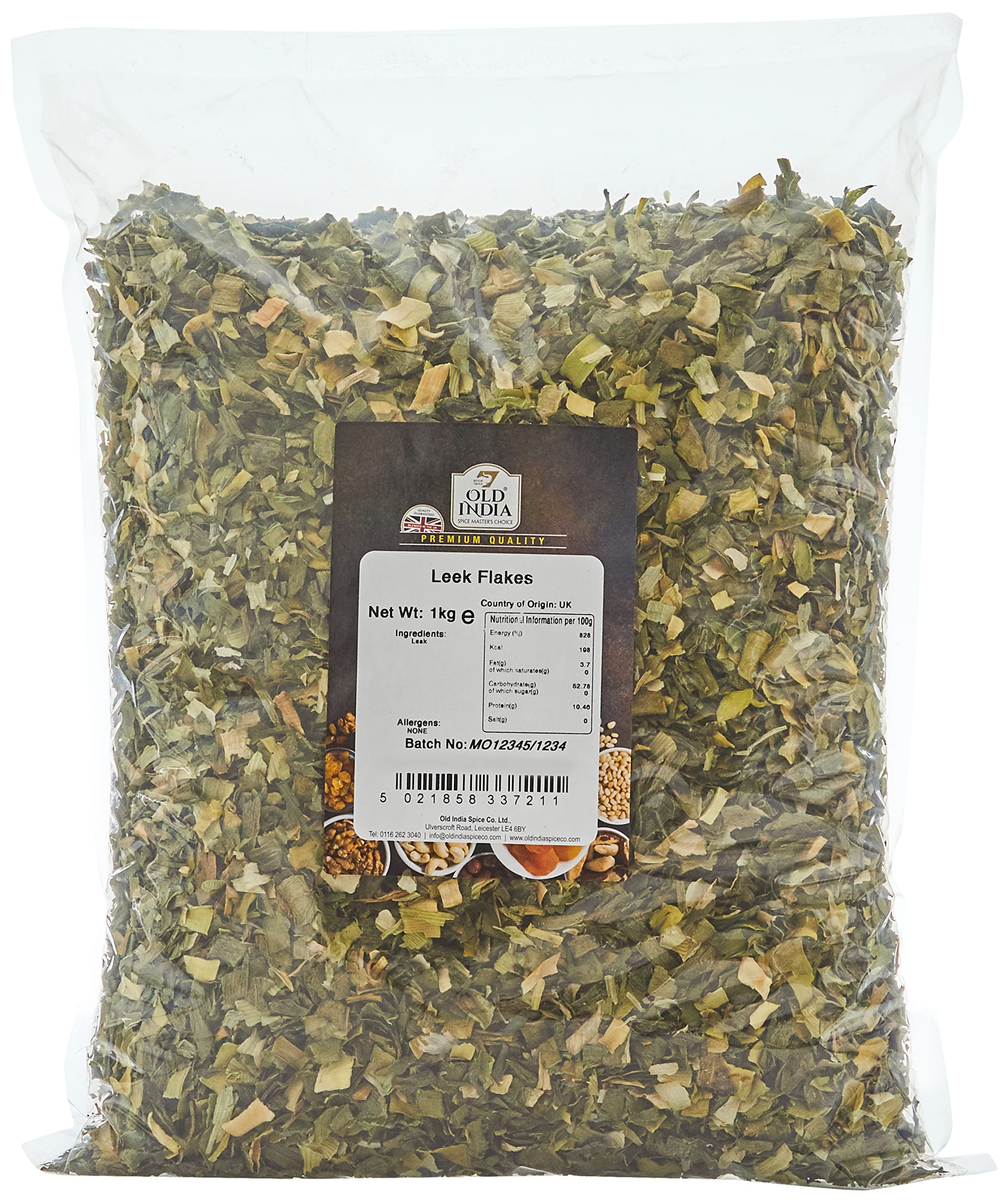 Old India Leek Flakes – 1 Kg Bulk Dehydrated Leeks for Cooking