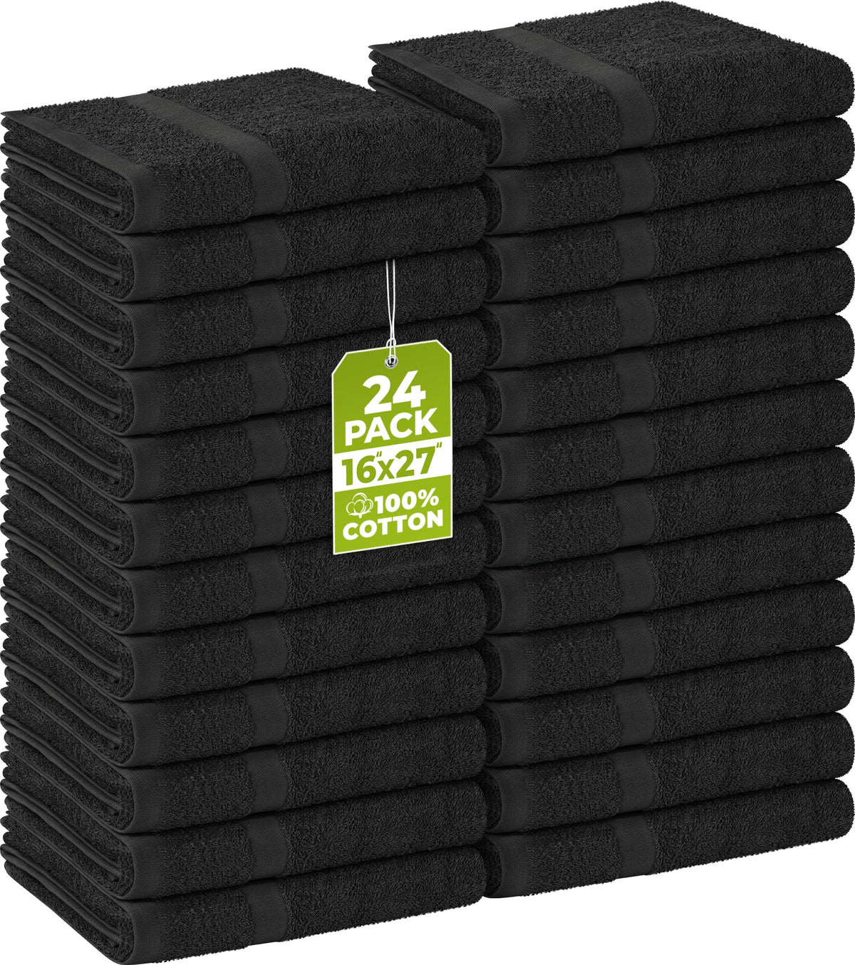 Utopia Towels - Salon Towel, Pack of 24 Not Bleach Proof, 16 x 27 Inches Highly Absorbent Cotton Towels for Hand, Gym, Beauty, Spa - image 1