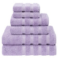 American Soft Linen 6-Piece Turkish Cotton Towel Set, 600 GSM – Purple