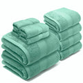 LEBENGOOD 10-Piece Cotton Bath Towel Set – 550gsm Soft & Absorbent