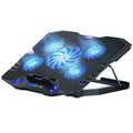 TopMate C5 Laptop Cooling Pad – 5 Quiet Fans & Adjustable Height