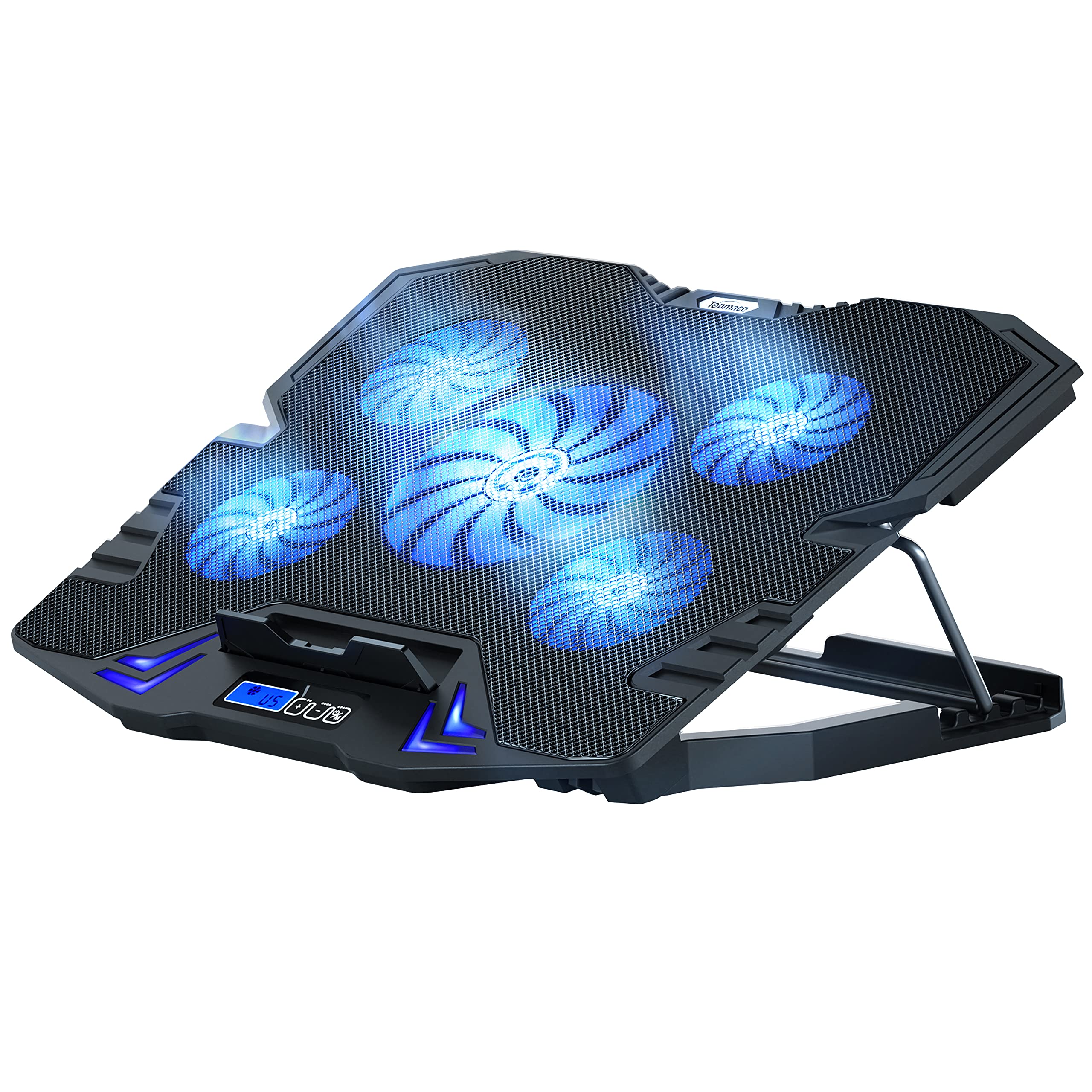 TopMate C5 Laptop Cooling Pad – 5 Quiet Fans & Adjustable Height