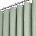BTTN Heavy Duty Weighted Linen Shower Curtain – Sage Green, 122x182cm