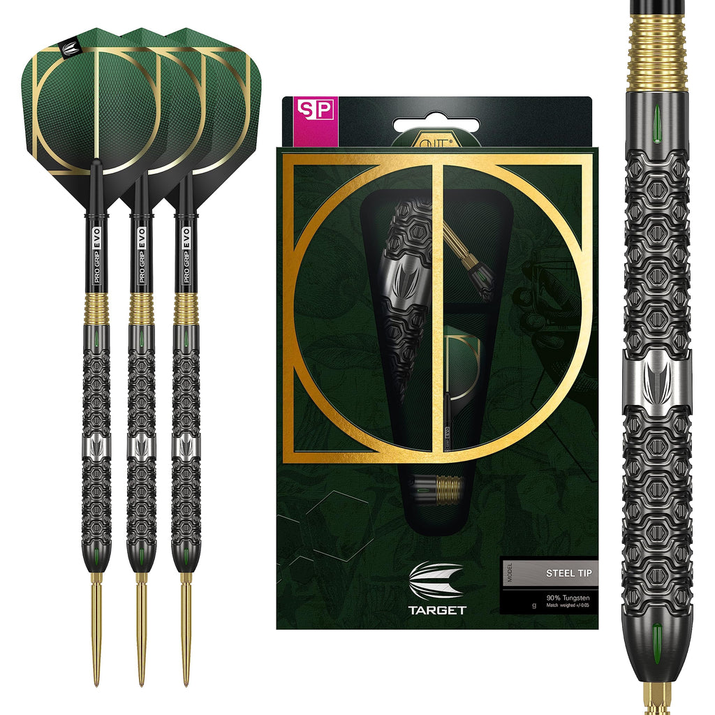 Target Darts Cult 02 90% Tungsten Swiss Point Steel Tip Darts Set - 24g