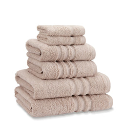 Catherine Lansfield 6 Piece Zero Twist Cotton Towel Bale Set – Natural